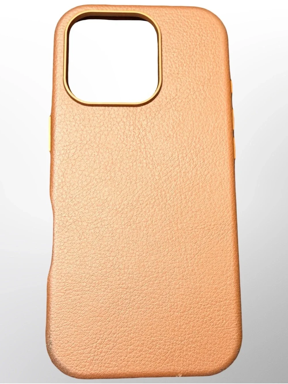 OtterBox Symmetry Leather MagSafe Case iPhone 16 Pro – Rich Brown Cactus Design